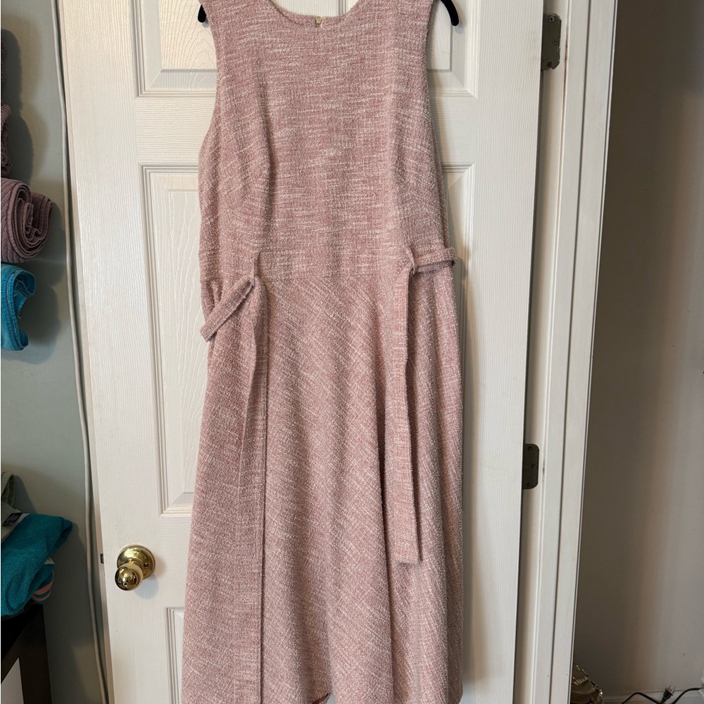 Calvin Klein Blush Textured Midi Dress